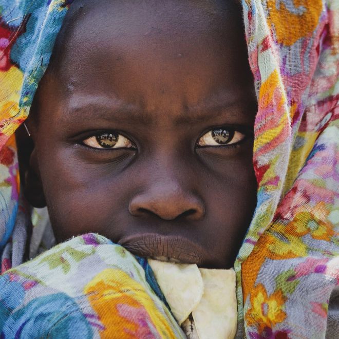 Residents of the Gorom refugee settlement southwest of Juba, 26.01.2024.