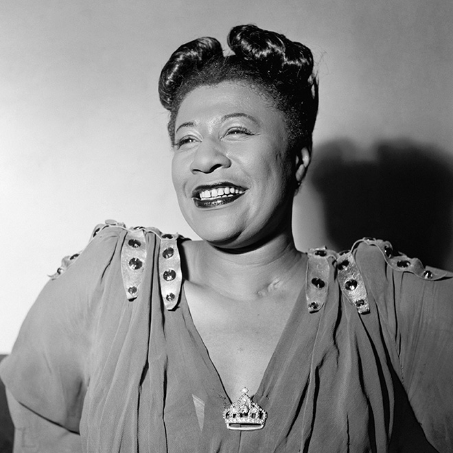 ELLA FITZGERALD (1917-1996). American singer. Photograph by William P. Gottlieb, c1947