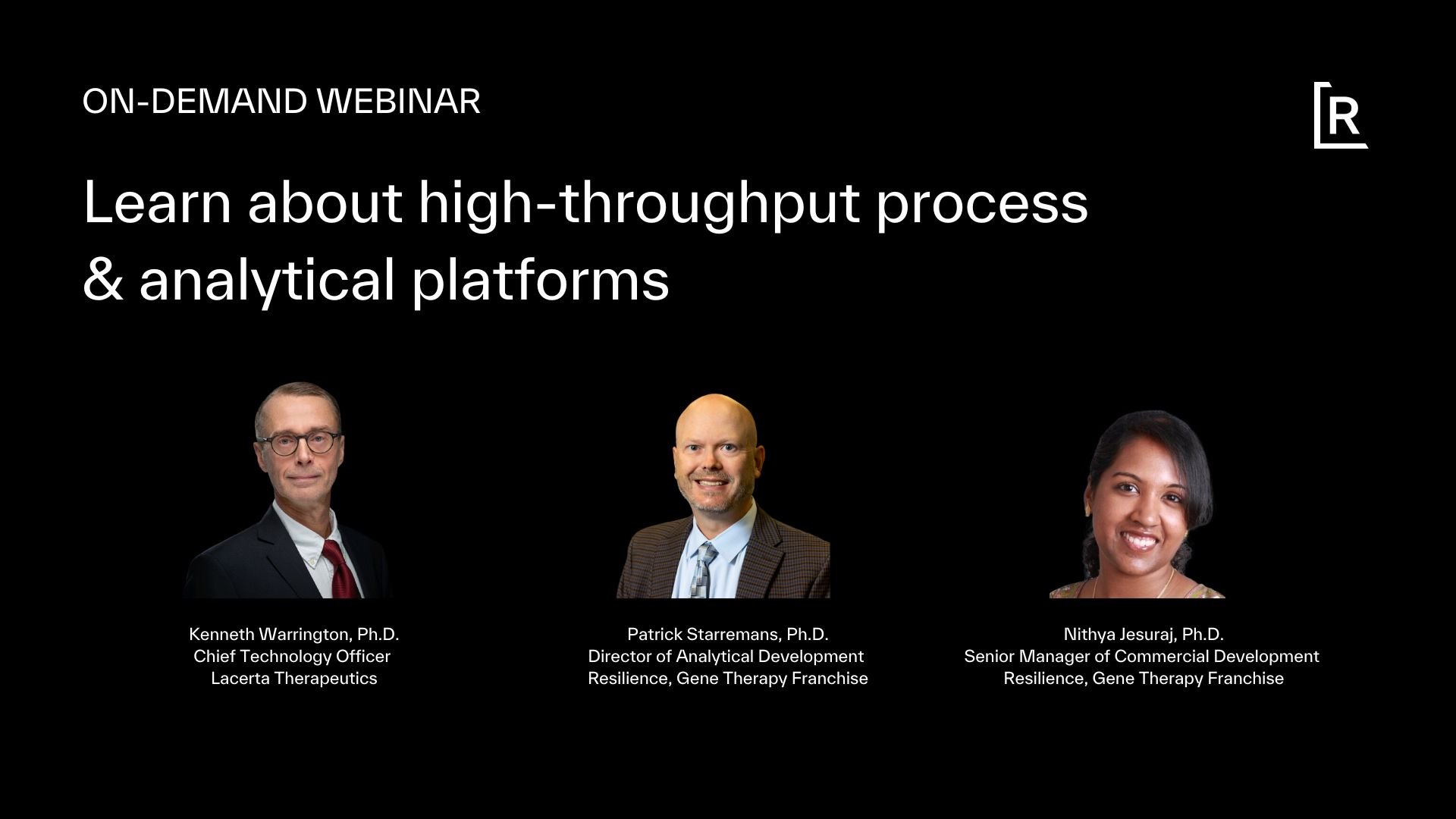 on demand webinar - Larceta-Resilience